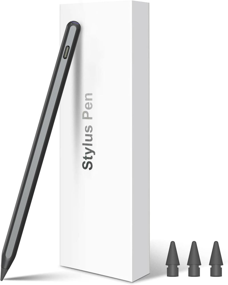 HATOKU Pencil 2nd Generation Wireless Charging, Pencil for iPad with Tilt & Palm Rejection, Magnetic Stylus Pen Compatible with ipad Air 3/4/5, ipad Mini 5/6, ipad 6/7/8/9/10, ipad Pro 11/12.9 (Black) - Image 1